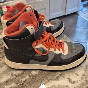 Nike Orange and Gray Sneakers